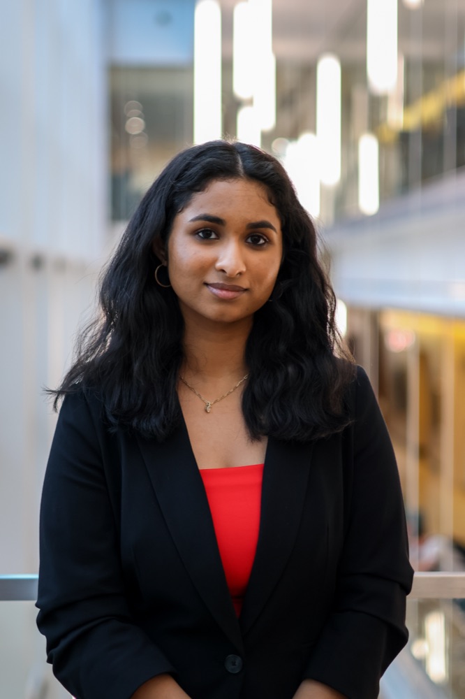 Portrait of Meghna Pillai, Head of Partnerships and Sponsorship of the Society of Women in Finance